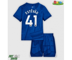 Chelsea Estevao Willian #41 Hemmaställ Barn 2025-26 Kortärmad (+ Korta byxor) Chelsea Estevao Willian #41 Hemmaställ Barn 2025-26 Kortärmad (+ Korta byxor)